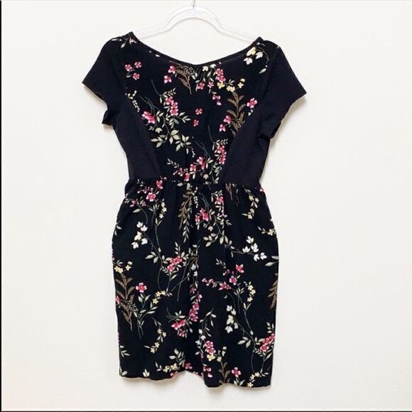 Urban Outfitters Urban Renewal Black Floral Dress - Picture 4 of 5